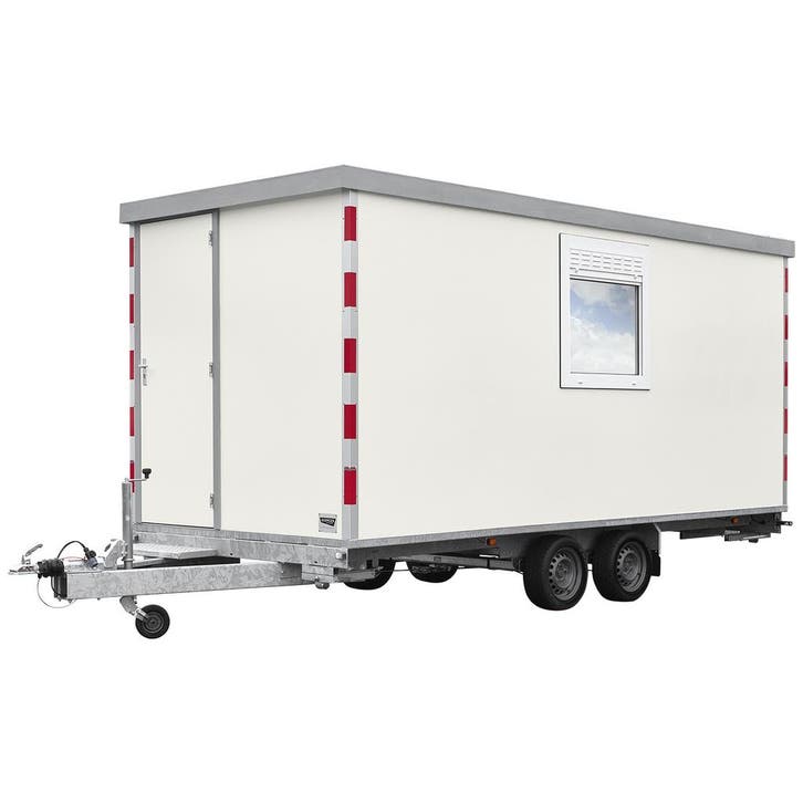 Harmsen Schaftwagen met berging en toilet - 4 meter, Zakelijke goederen, Machines en Bouw | Keten en Containers, Ophalen of Verzenden