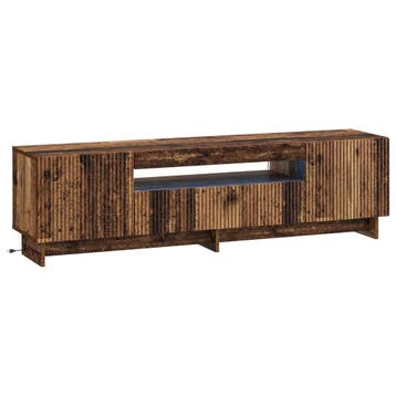 vidaXL LED tv-meubel Oud hout Bewerkt hout, Minder dan 50 cm, Verzenden, Nieuw, Minder dan 100 cm