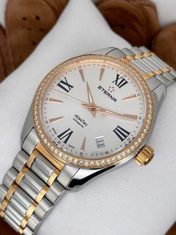 Eterna - Kontiki Automatic Diamonds (0,612ct) Lady -, Nieuw