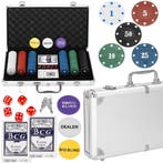 Pokerset - 300 Chips - Inclusief Koffer - Poker, Ophalen of Verzenden