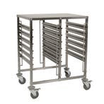 HCB Dubbele regaalwagen - 12 x 1/1 GN - RVS, Verzenden, Nieuw in verpakking, Overige typen