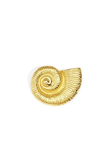 Goudlief Borche haarspeld met spiraalschelp (Broches), Verzenden, Nieuw, Zilver, Overige materialen
