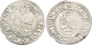 1/2 Batzen 1511 Regensburg Stadt:, Verzenden