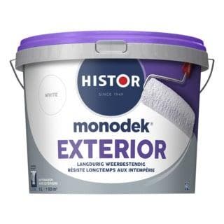 Histor Monodek Exterior  - 2,5 liter - Wit (MUURVERF LATEX), Wit, Nieuw, Ophalen of Verzenden, Verf