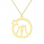 Fako Bijoux - Ketting Met Hanger - Stainless Steel - RVS -, Verzenden, Nieuw