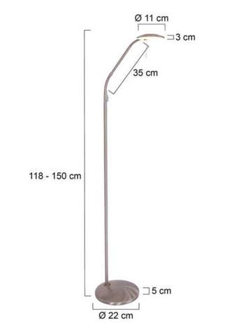 Steinhauer vloerlamp Zenith LED 7910ST 2de Kansje, Ophalen, Overige materialen, 100 tot 150 cm, Nieuw