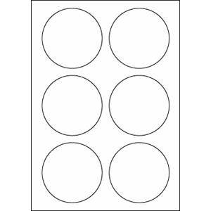 A4 etiketten 90 mm rond wit 100 vel Sorex, Verzenden, Nieuw, Sorex