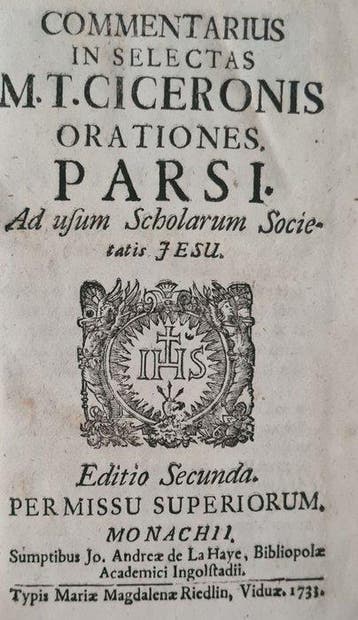 Marcus Tullius Cicero - Commentarius in selectas M. T.