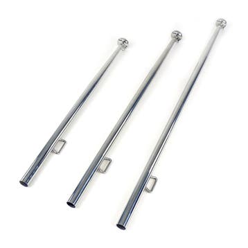 Vlaggenstok Gepolijst RVS 316 Conisch-120 cm, Ophalen of Verzenden, Nieuw