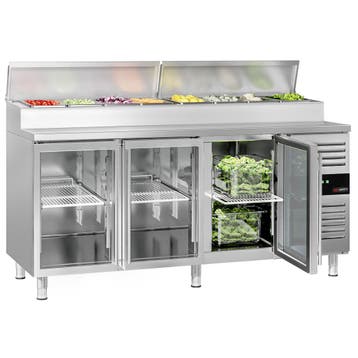 GGM Gastro | Saladette PREMIUM - 1795x700mm - 3 glasdeuren -, Verzenden, Nieuw in verpakking