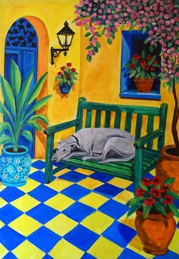 Corina Schroeder - Siesta in the spanish patio XL