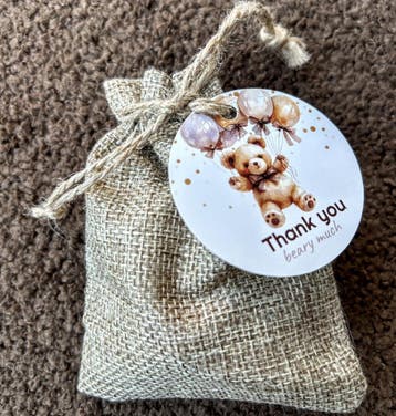 10 Cadeau kaartjes Smiley roze met goud, Verzenden, Nieuw, Overige typen