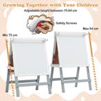 LIVSK 3-in-1 Kinderschildersezel en Stoel - Magnetisch White, Verzenden, Nieuw