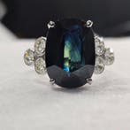 Zonder minimumprijs - Ring - 14 karaat Witgoud - 14.53ct., Sieraden, Tassen en Uiterlijk, Nieuw