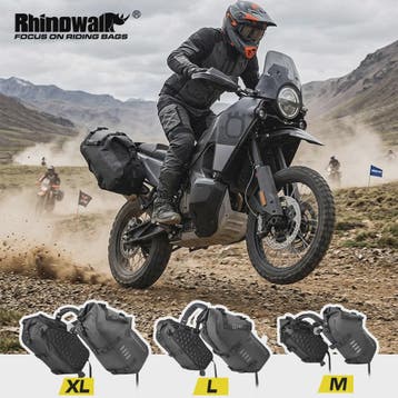 Rhinowalk Waterdichte Motor Zadel Tassen - 18L, 28L, 48L - M, Verzenden, Nieuw