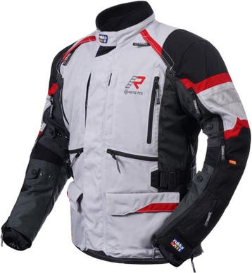 Rukka Madagasca-R Zwart Grijs Rood Textiele Motorjas, Motoren, Kleding | Motorkleding, Nieuw met kaartje, Jas | textiel, Rukka