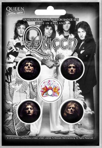 Queen button Faces 5-pack officiële merchandise, Ophalen of Verzenden, Nieuw, Gebruiksvoorwerp