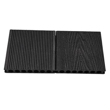 Composiet Vlonderplank Donker Grijs 2,3 X 14,8 Cm Houtnerf /, Nieuw