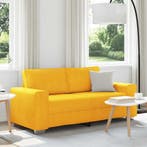 vidaXL Loveseat Sofa Lichtgeel 180x77x82 cm Corduroy Stof, Verzenden, Nieuw, Stof