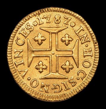 Portugal. D. Maria I (1786-1799). Pinto (480 Reis) 1787 -, Postzegels en Munten, Munten | Europa | Niet-Euromunten