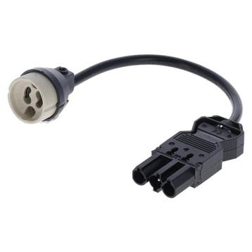 Luxar GU10 Fitting met 3-SWP Connector Zwart, Verzenden, Nieuw