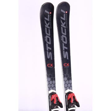 156 177 skis STOCKLI LASER CX, black, grip walk, turtle she, Verzenden, Gebruikt
