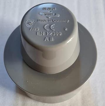 Sanit binnenhuis beluchter 75 mm pvc, Ophalen of Verzenden, Nieuw