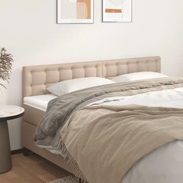 vidaXL Hoofdborden 180x5x78/88 cm kunstleer, Verzenden, Nieuw, Bruin, Overige materialen