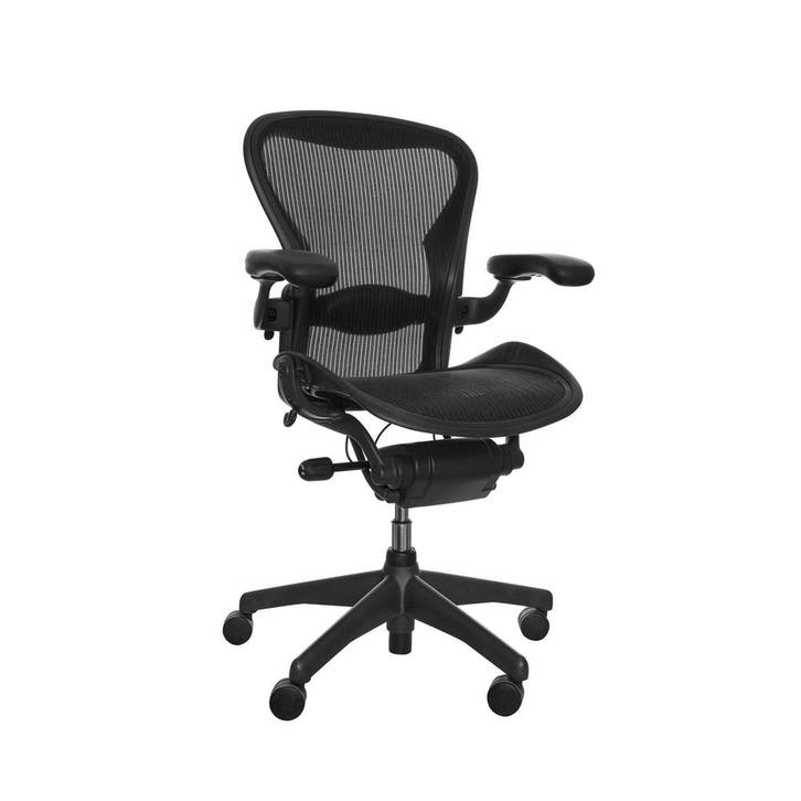 Herman Miller Aeron Bureaustoel Graphite type A Gebruikt, Huis en Inrichting, Bureaus, Gebruikt, Ophalen of Verzenden