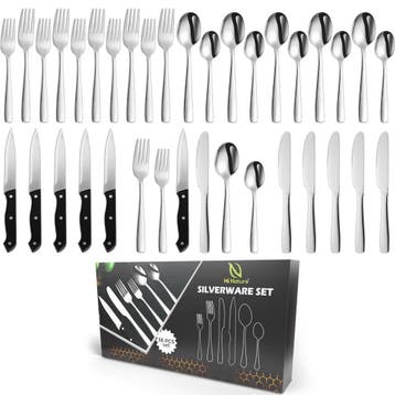 HI NATURE™ Bestekset 6 Persoons (36-delig) Zilver | Bestek,, Ophalen of Verzenden, Nieuw