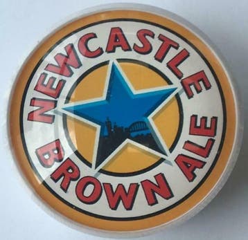 Occasion - Ronde taplens Newcastle brown ale bol 69 mmø, Verzenden