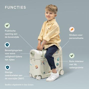 2dekans | JetKids by Stokke BedBox Kindertrolley hazy lilac, Ophalen of Verzenden, Zo goed als nieuw