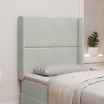 vidaXL Hoofdbord oor Lichtgrijs 80 x 16 x 4 cm Fluweel, Verzenden, Nieuw, Stof