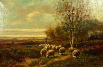 Pieter (Piet) Adrianus Bouter (1887-1968) - Heidelandschap