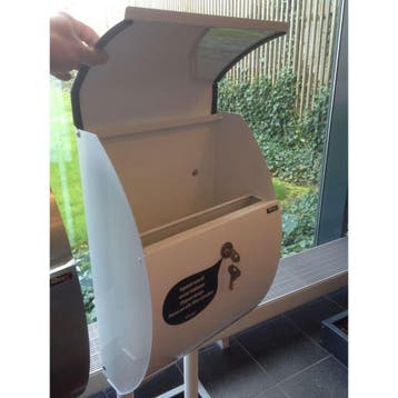 Allux 7000 wandbrievenbus staal - wit, Verzenden, Nieuw