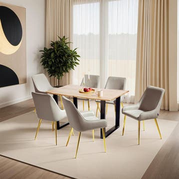Eetkamerstoel Avane, fluweeloptiek, draagkracht 120 kg, Huis en Inrichting, Stoelen, Verzenden, Nieuw