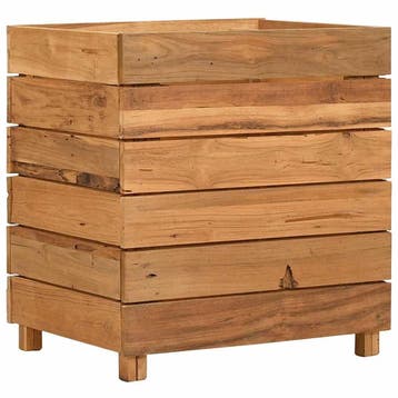 vidaXL Plantenbak verhoogd 50x40x55 cm gerecycled teakhout, Tuin en Terras, Verzenden, Nieuw, Minder dan 60 cm, 30 tot 60 cm