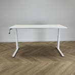 Ahrend slingerbureau 160x80 cm,  wit - Gratis Bezorging, Huis en Inrichting, Bureaus, Ophalen of Verzenden, Gebruikt