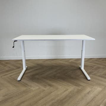 Ahrend slingerbureau 160x80 cm,  wit - Gratis Bezorging, Ophalen of Verzenden, Gebruikt