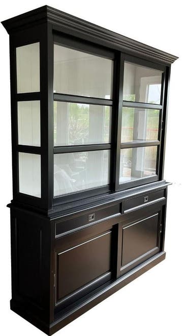 Buffetkast zwart Montfoort 180cm, Ophalen of Verzenden, Nieuw