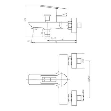 Badkraan Sanimar Braga Compleet Geborsteld Inox, Ophalen of Verzenden, Nieuw