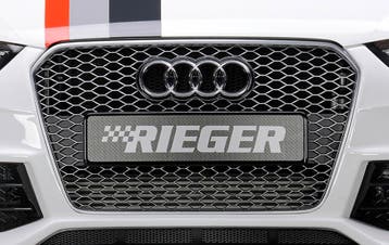 Grill geschikt voor Audi RS4 (B8), gun-metal | A4 (B8/B81):, Auto-onderdelen, Carrosserie en Plaatwerk, Verzenden, Nieuw, Audi