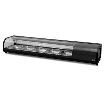 HCB Sushivitrine - 5 x 1/2 GN - 180 cm - 230V, Verzenden, Nieuw in verpakking, Koelen en Vriezen