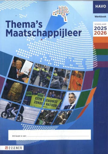 Essener Themas maatschappijleer havo 2025 2026 9789402091700, Zo goed als nieuw