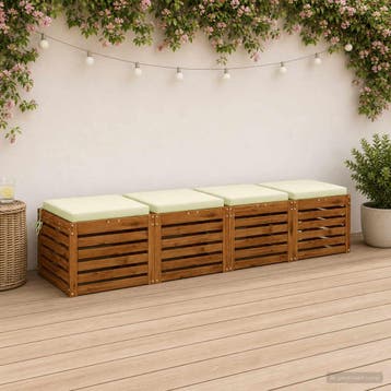 vidaXL 4-Piece Zitkussens SOEST 4 st 100% Polyester, Verzenden, Nieuw