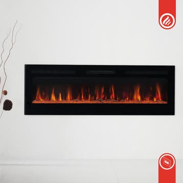 Elektrische haard MARLON - Elektrische 3-in-1 haard met verw, Huis en Inrichting, Kachels, Verzenden, Nieuw