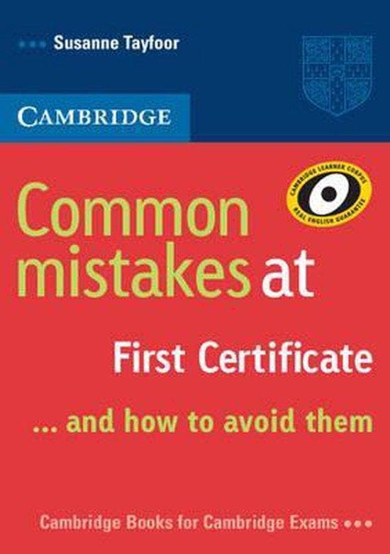 Mistake First Certificate How Avoid Them 9780521520621, Boeken, Taal | Engels, Gelezen, Verzenden