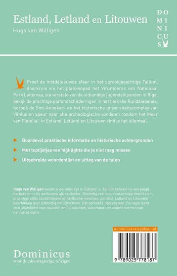 Estland, Letland en Litouwen / Dominicus landengids, Boeken, Reisgidsen, Verzenden, Zo goed als nieuw, Hugo van Willigen