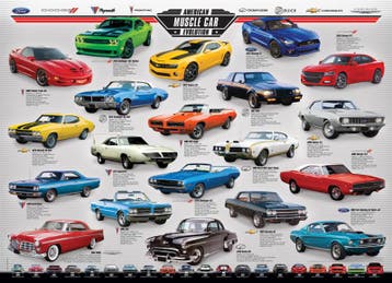 American Muscle Car Evolution (Voertuigen, Puzzels), Ophalen of Verzenden, Nieuw