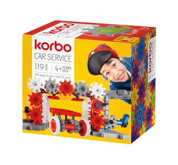Korbo Car service 119 (kinder bouwsets), Verzenden, Nieuw